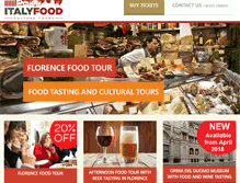 Tablet Screenshot of florencefoodtour.com